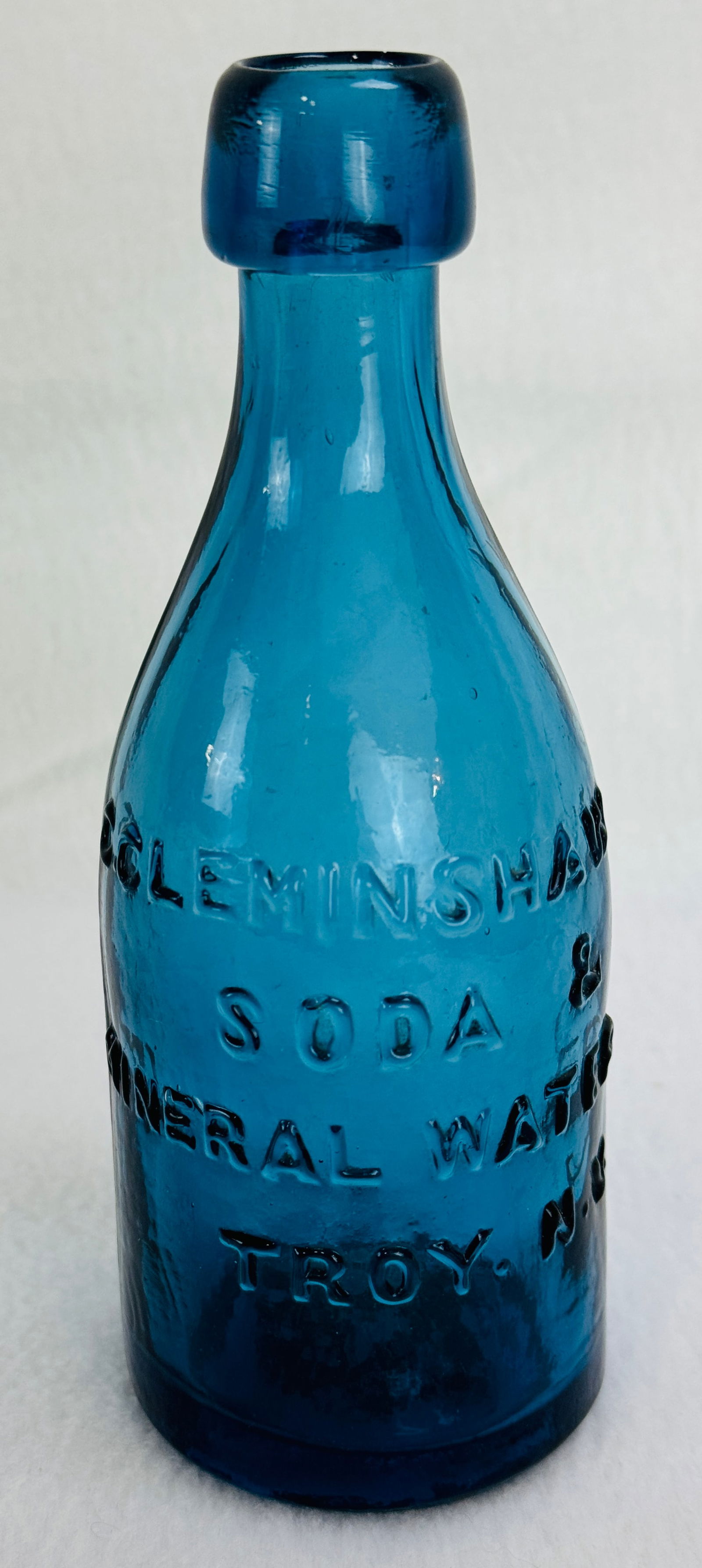 C. Cleminshaw Troy NY iron Pontil Soda