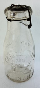 Capital City Albany Tin Top Milk Bottle
