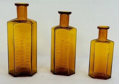 3 E T Mayberry Hoosick Falls Pharmacy Bottles