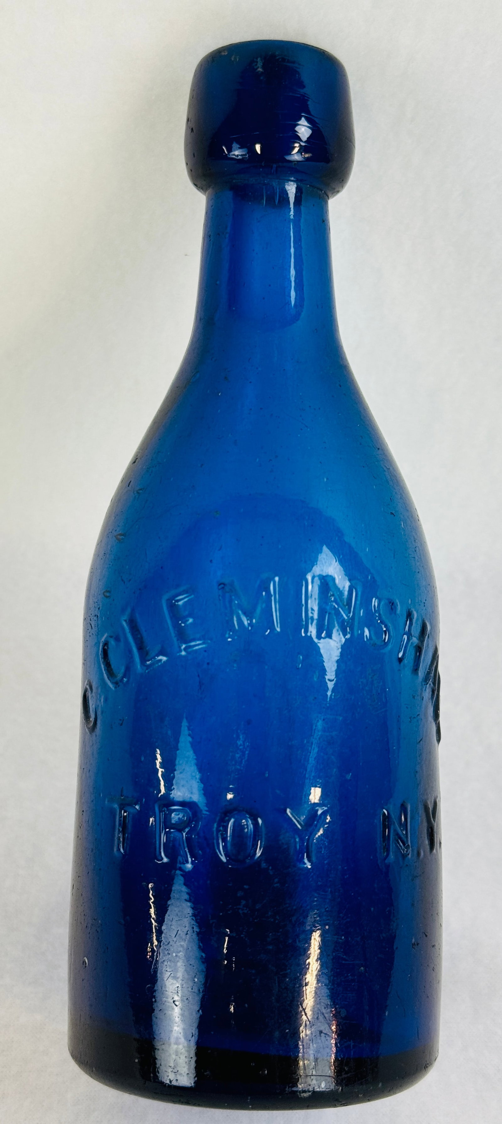 Cobalt C Cleminshaw Troy NY Squat Soda (1 of 11)