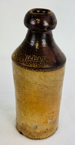 D. Lake Stoneware Bottle With Brown Slip Top