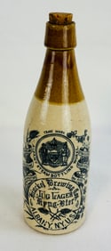 Hinckel Brewing Company Albany NY Stoneware Bottle