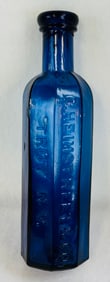 C Heimstreet Troy NY Cobalt Bottle