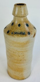 Stoneware Bottle A Sizer With Cobalt Spots