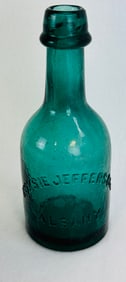 Medium Green Hoxie Jeffers & Co Albany Bottle