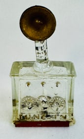 Tune In Radio Glass Figural Candy Container