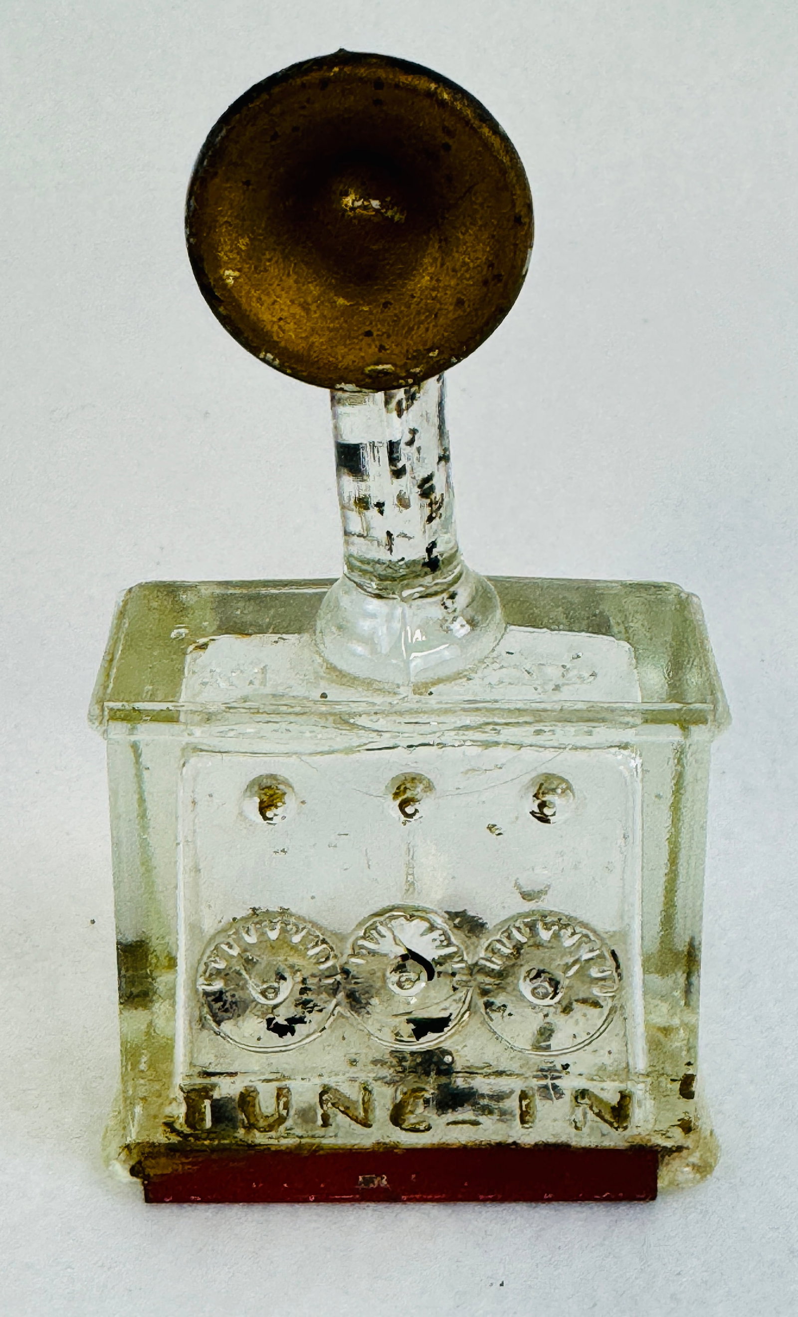 Tune In Radio Glass Figural Candy Container (1 of 6)