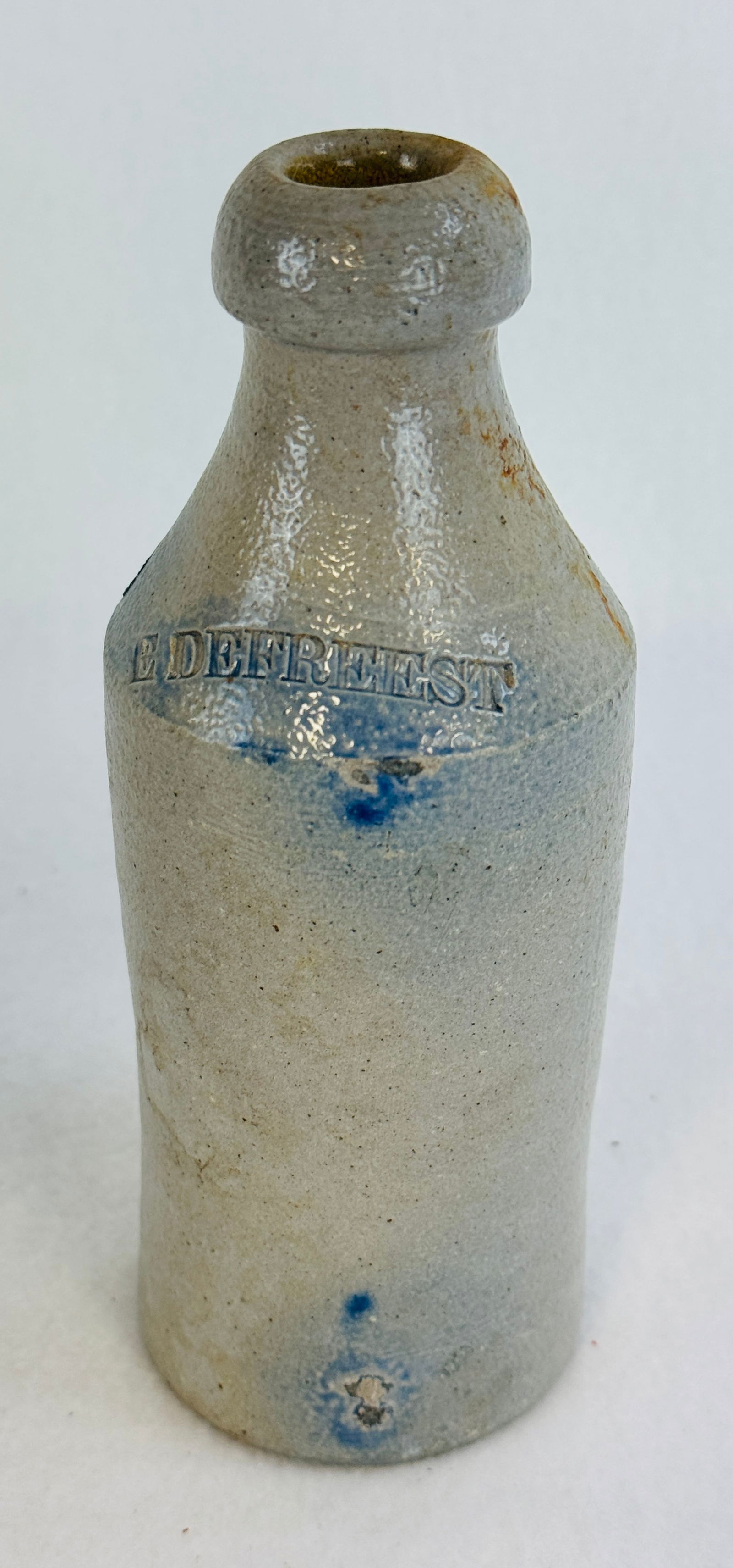 7" E DeFreest Stoneware Bottle (1 of 9)