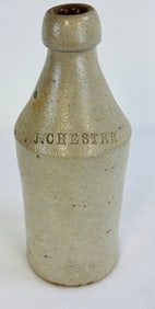 9 3/4" J Chester Root Beer Stoneware Bottle