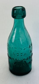 Rare C Cleminshaw Soda Troy NY Soda In Green