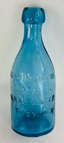 7" Lt Blue C Cleminshaw Soda Troy NY