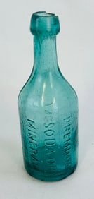 Lt Green J H V Troy NY Paneled GP Soda