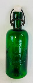 H W Warner Drug Co Albany NY Emerald Bottle