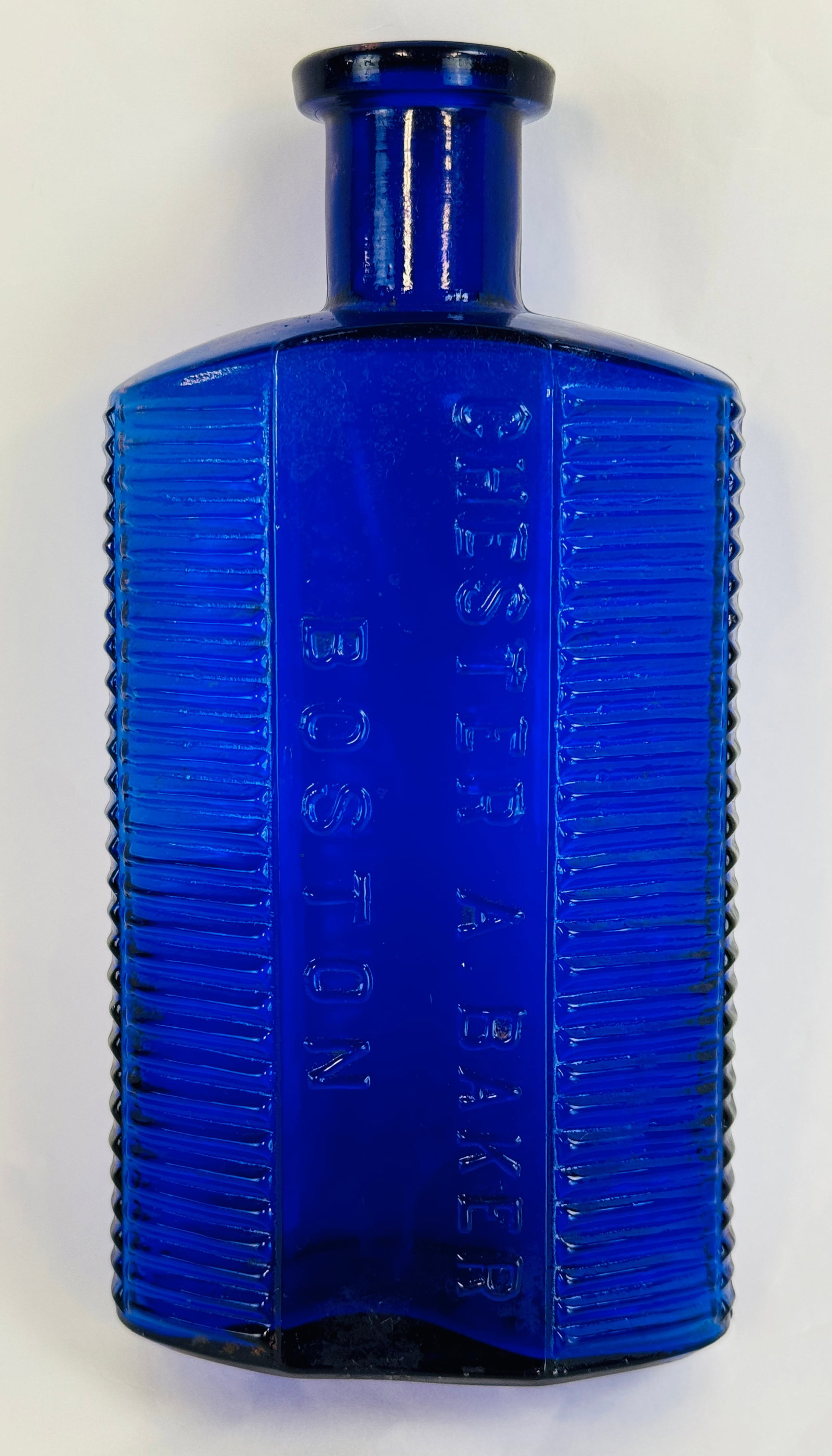 KI-2 Chester A Baker Boston Cobalt Poison Bottle (1 of 7)