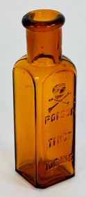 KS-12 Amber Tinct Iodine w Skull & Crossbones