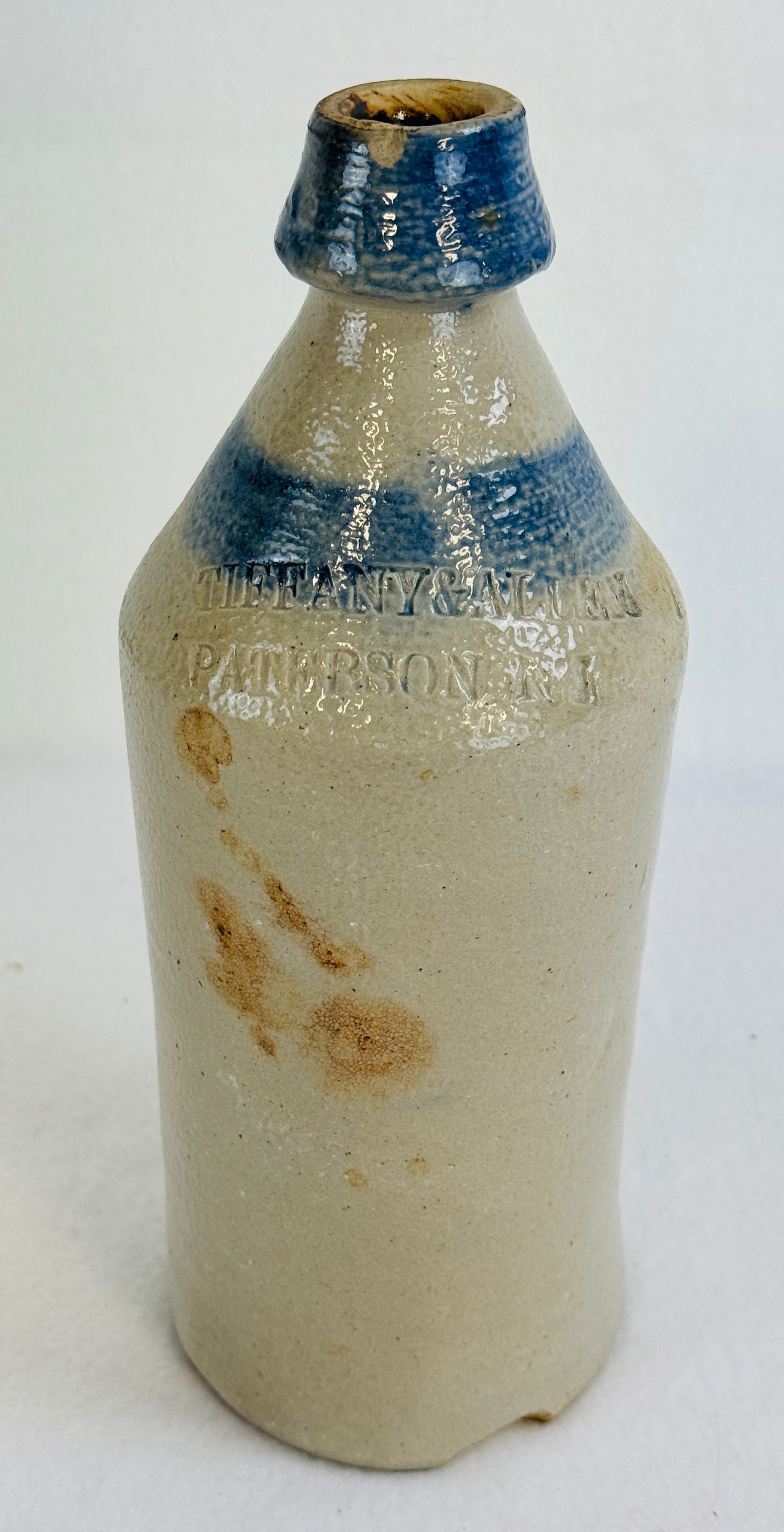 10 1/4" Tiffany & Allen Paterson NJ Stoneware Bottle (1 of 9)