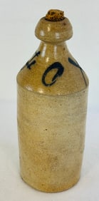 10"  FOX Stoneware Bottle