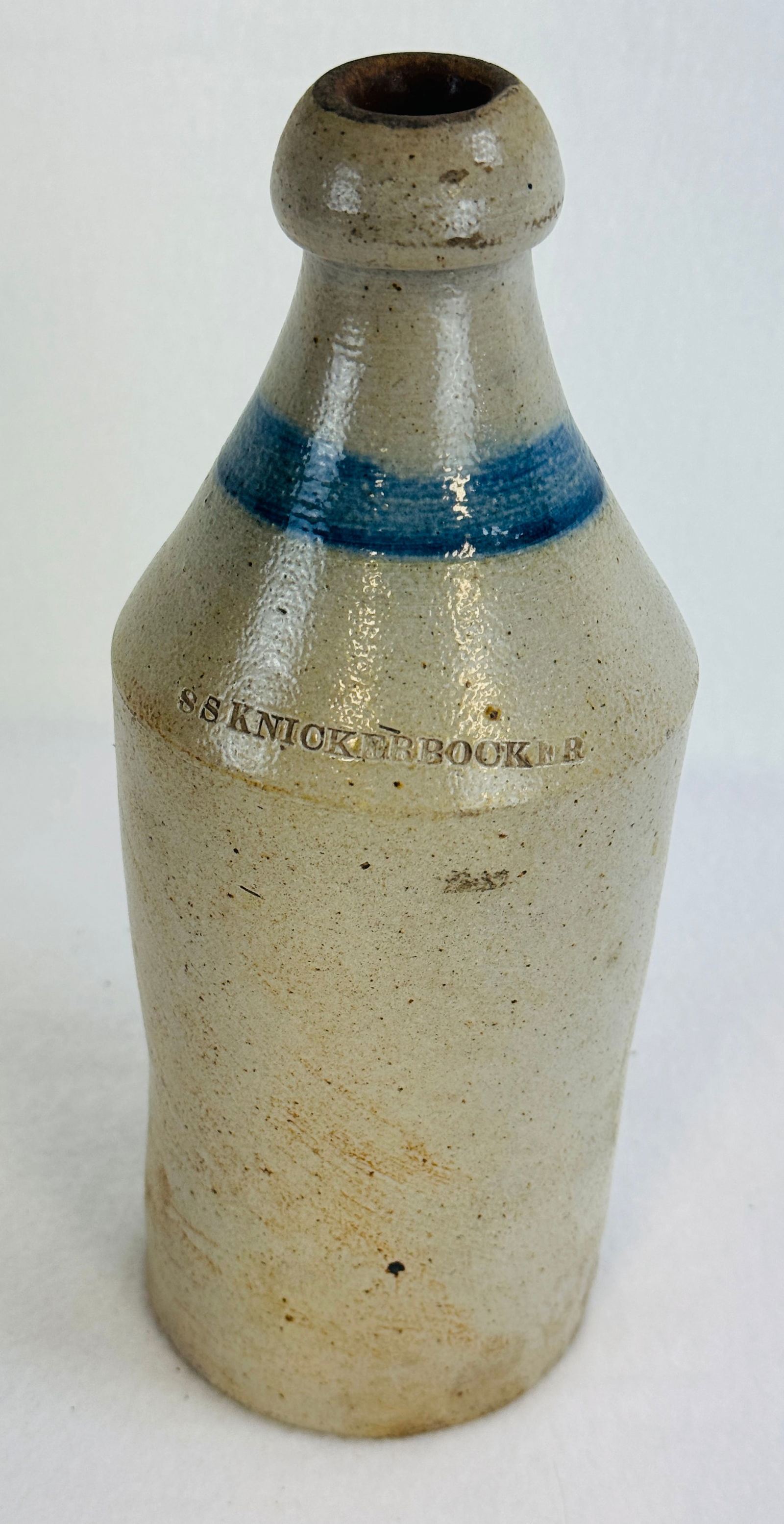 9 1/2" S S Knickerbocker Stoneware Bottle (1 of 8)