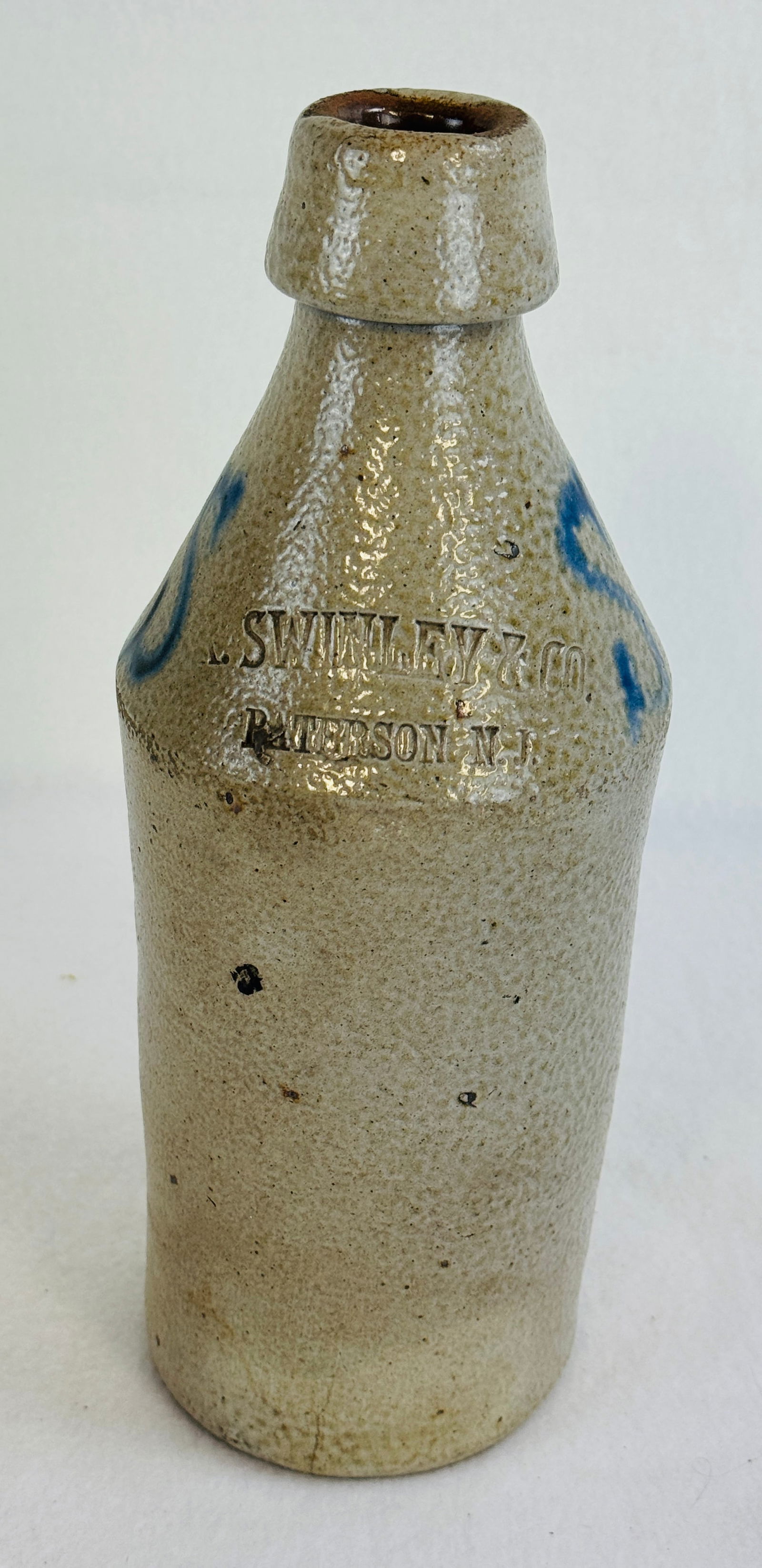 10 3/4" R Swinley & Co Paterson N.J. Stoneware Bottle (1 of 7)