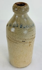 6 3/4" D W DeFreest Stoneware Bottle