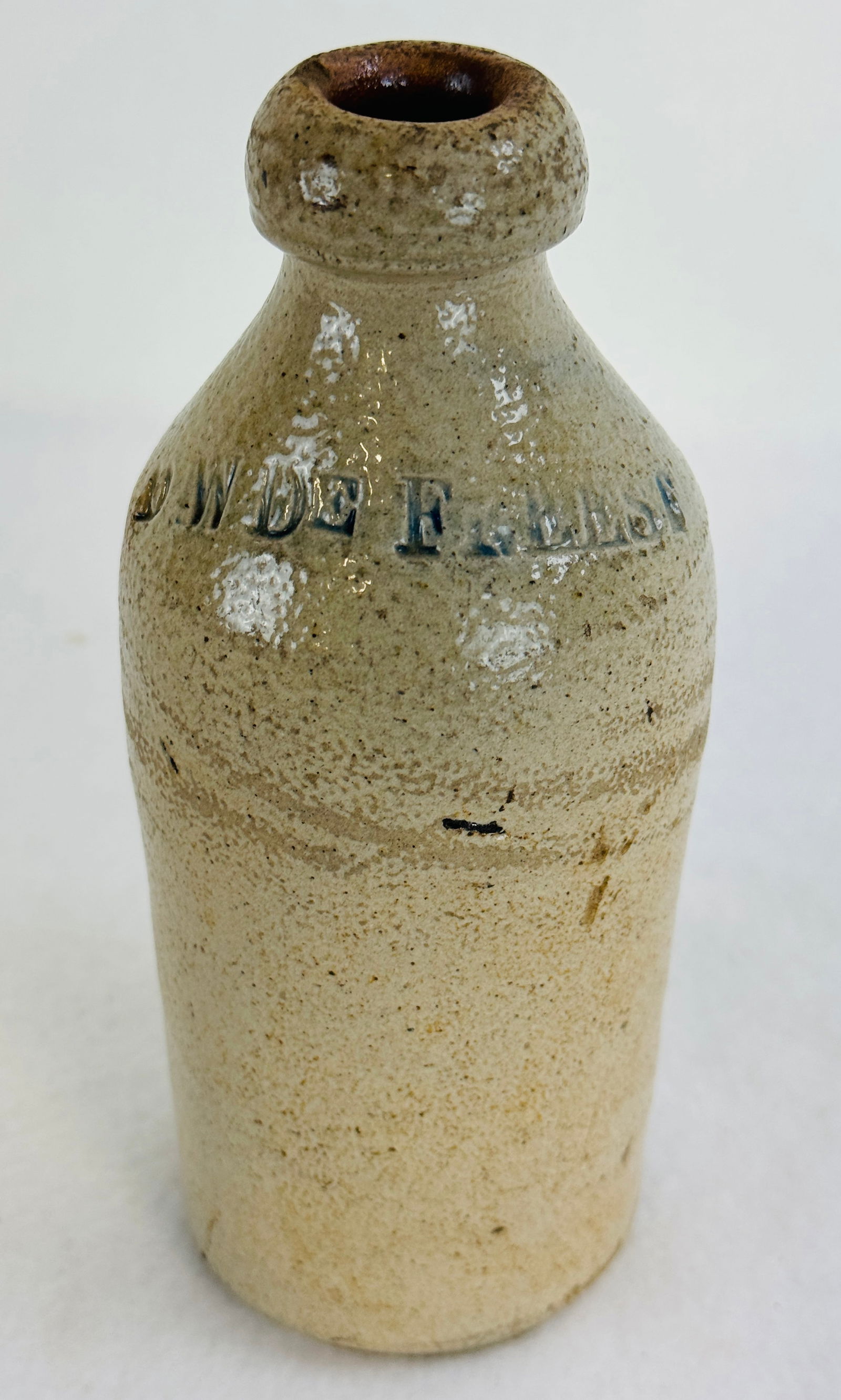 6 3/4" D W DeFreest Stoneware Bottle (1 of 8)