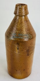 10 1/2" Geo. Madden Kingston NY Stoneware Bottle