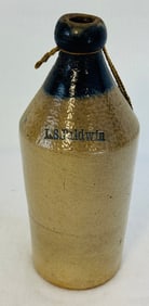 9 3/4" L S Baldwin Stoneware Bottle