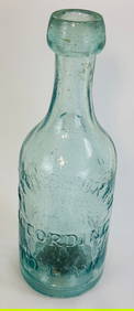 7 1/4" Aqua Harris & Sons Albany Mineral Water Bottle (1 of 16)