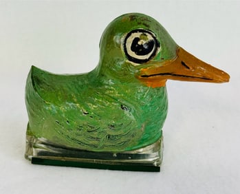 Comic Duck Candy Container w Original Paint Etc