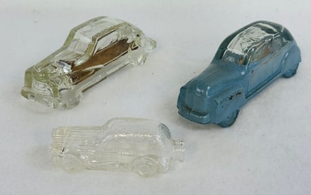 Lot 3 Figural Car Candy Containers
