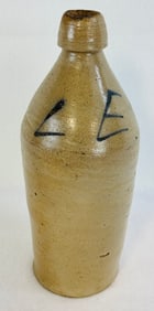 10" L E Stoneware Bottle