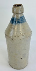 10 1/4" D J Whelan Stoneware Bottle