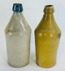 Lot 2 Stoneware Bottles Dillon & McGovern