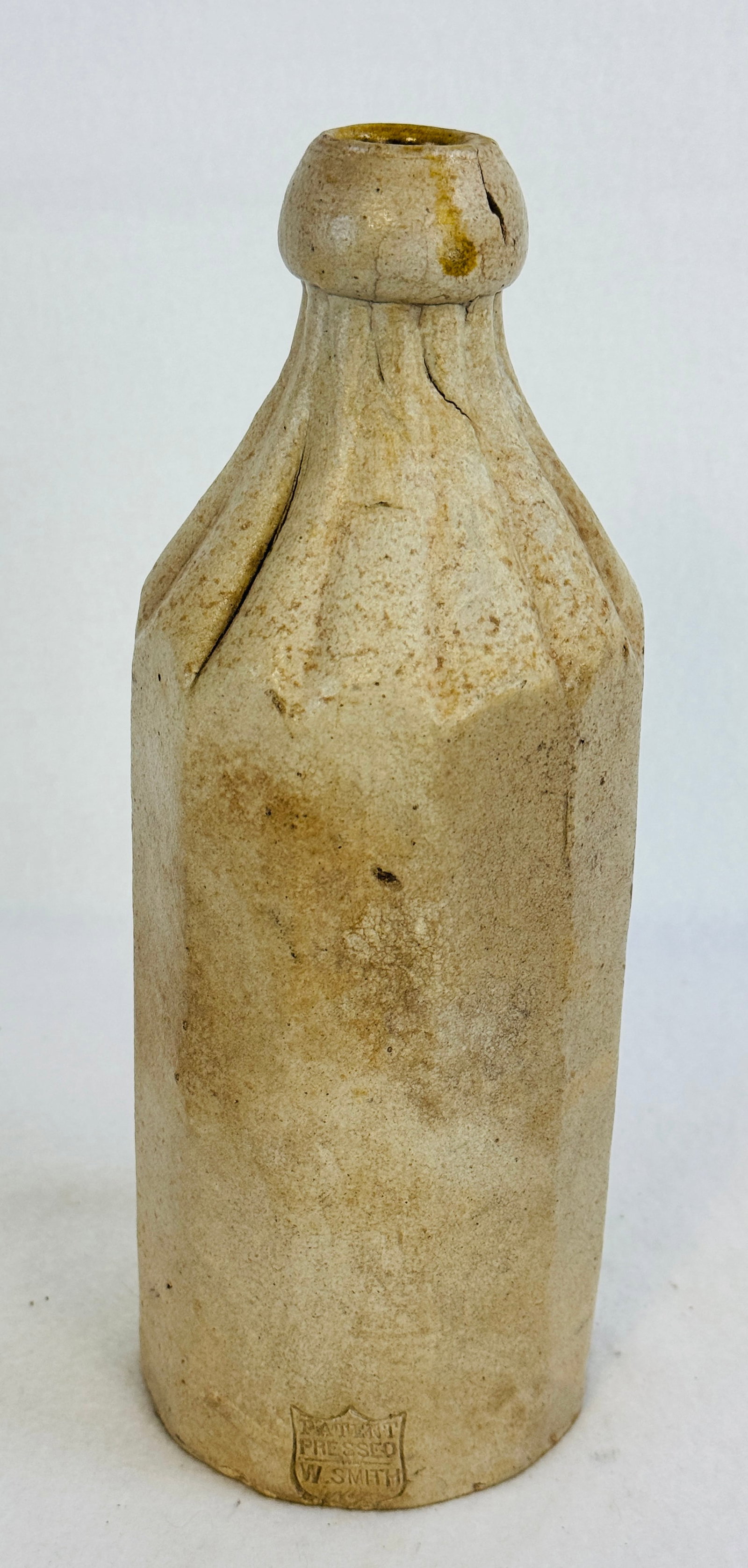9 3/4" W Smith Patent Molded Stoneware Bottle (1 of 7)