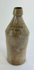 10 1/2" Stoneware Bottle DeFreest Root Beer
