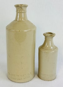 Lot 2 Pottery Ink Bottles