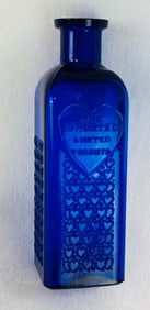 KS-15 Cobalt J F Hartz Co Poison Bottle