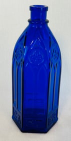 9 3/4" Cobalt Carter's Cathedral Master Ink Bottle