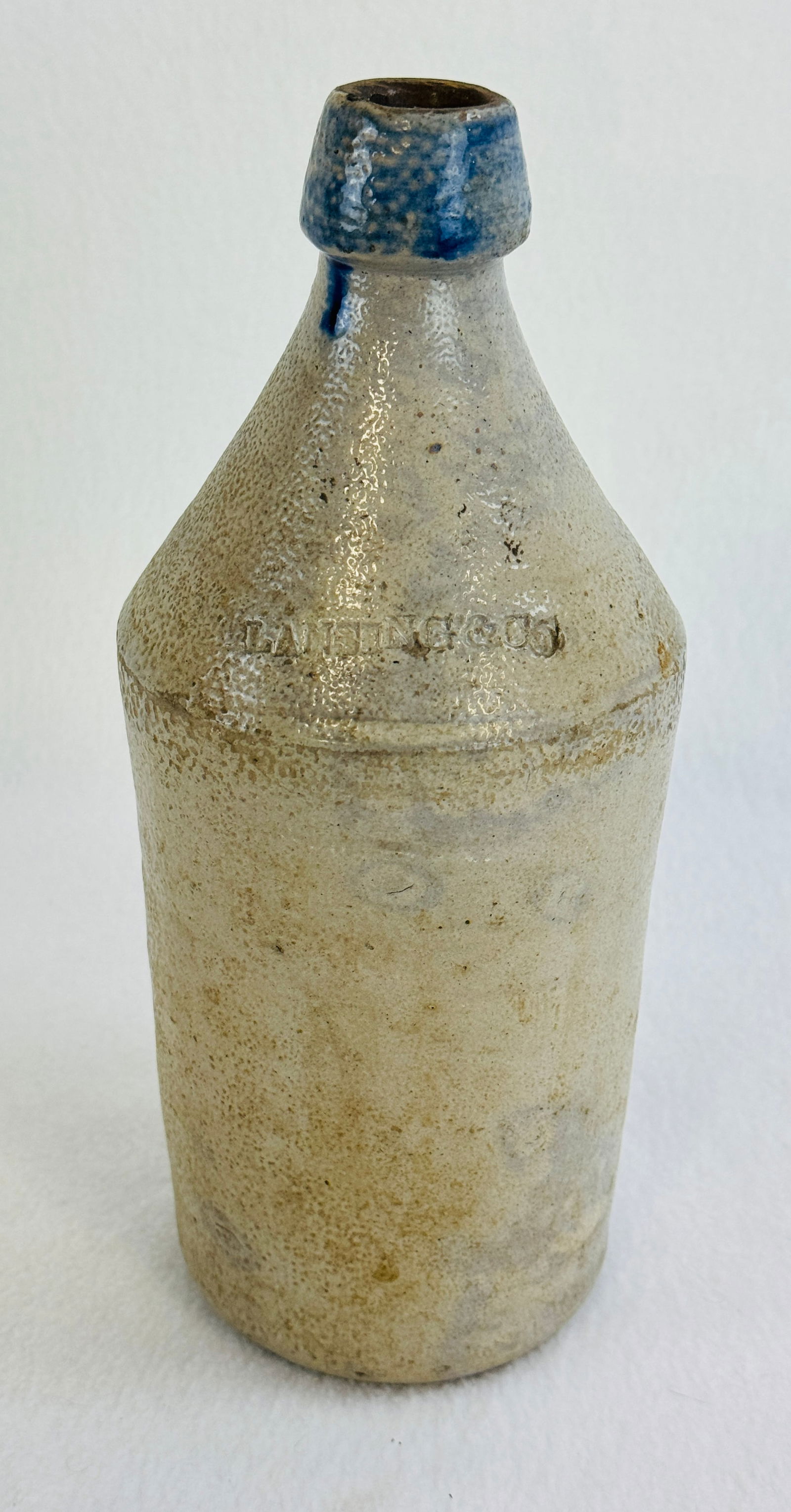 10 1/2" Lansing & Co Stoneware Bottle (1 of 7)
