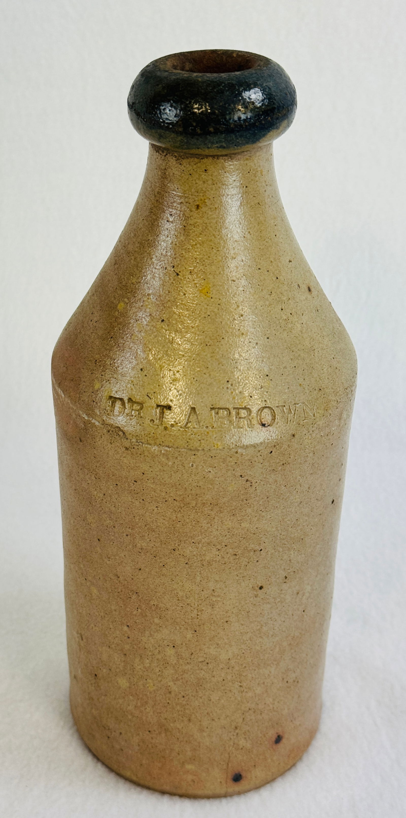 9 3/4" Dr J A Brown Stoneware Bottle (1 of 8)