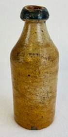 P. Mansfield Stoneware Bottle