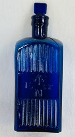 16OZ Cobalt Poison Bottle With Stopper