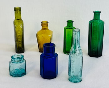 Lot Of 7 Assorted Poison Bottles