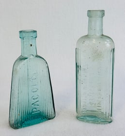 Lot 2 Aquamarine Poisons Pacolol & Burdall's