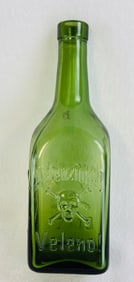 9" Green German Poison Bottle