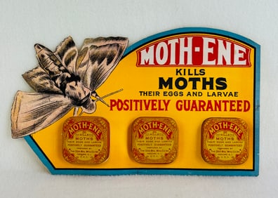 MOTH-ENE Coutry Store Display w Original Tins