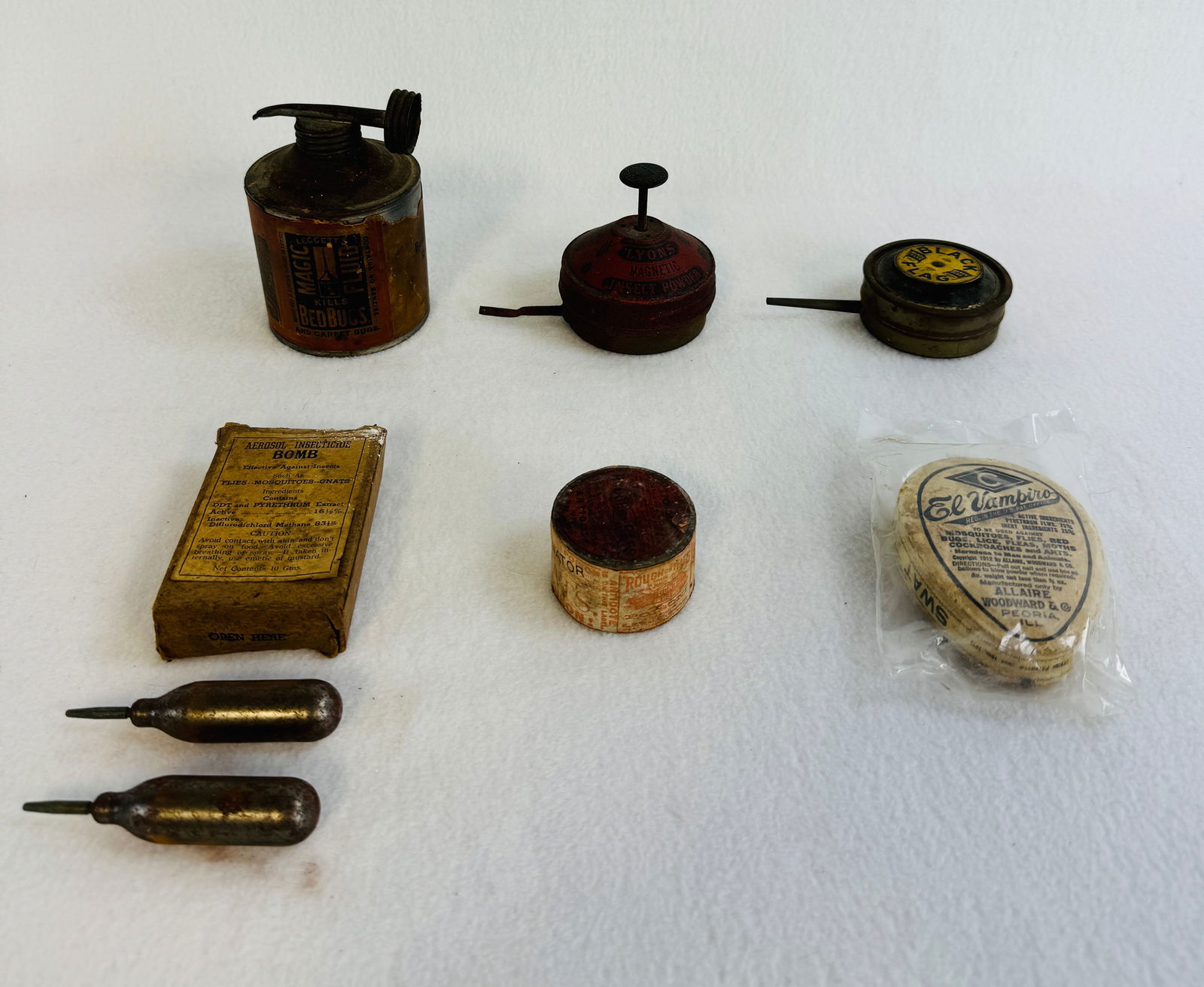 Lot 6 Insect Powder Tins Etc (1 of 14)