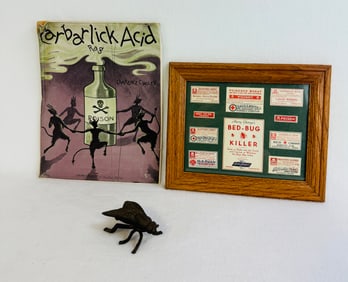 Lot 3 Poison Bottle Related Items