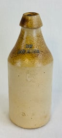 9 3/4" DF Hop Beer Stoneware Bottle