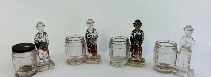 Lot 4 Charlie Chaplin Candy Containers